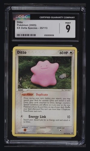 2005 POKEMON EX DELTA SPECIES #35 DITTO CGC 9
