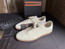 ZEGNA White 232 Suede Sneakers US 10 UK 9 EU 43 Brand New Model 2026