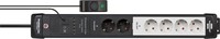 Brennenstuhl 1951560103 3m 6 socket s internal AC angle IP20 black grey