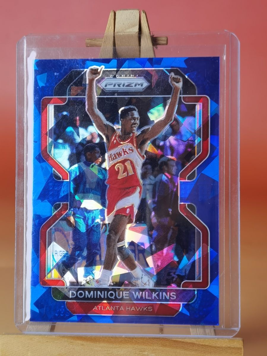 2021-22 Panini Prizm Dominique Wilkins Blue Ice Prizm /125 Atlanta Hawks