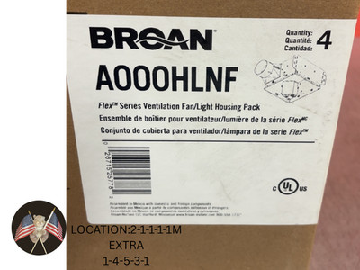 BroanFlex Exhaust Fan Light Housing A000HLNF
