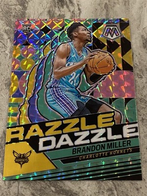 2023-24 Panini Mosaic Basketball Brandon Miller Razzle Dazzle Rookie Rc SP