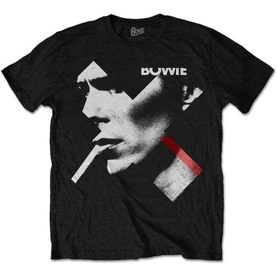 David Bowie Smoking Cross Rock Official Herren T-Shirt