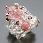 Jewelry gem Natural Tourmaline Ring 925 Sterling Silver Size 7 /R470327