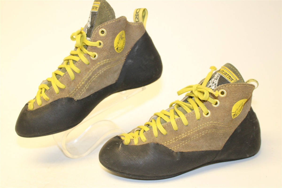 La Sportiva Womens Size 7 38 Suede Lace Up Italy Made Rock