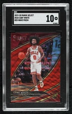 2019 Select Courtside Tmall Red Wave Prizm Coby White SGC 10 GEM Rookie RC 10xc