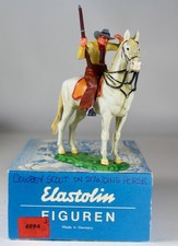 ELASTOLIN PLASTIC 70mm Wild West Cowboy Scout at Halt 6994 wBox