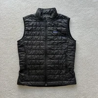 Patagonia Nano Puff Vest Men's Quilted Puffer Medium Black Full Zip Outdoor