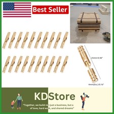 20-Piece Brass Concealed Barrel Hinges for DIY Jewelry and Small Cases