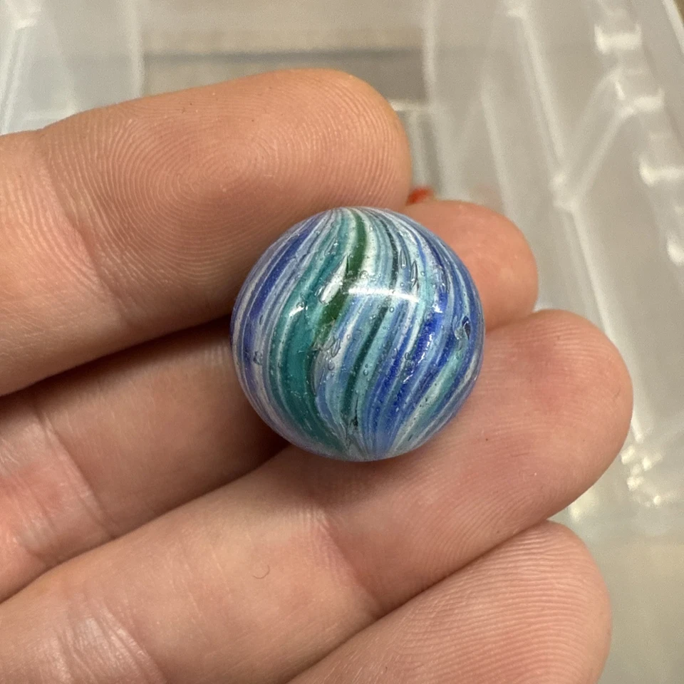 Antiguo Lote de Mármol Transparente Ojo de Gato Remolino Alemán Piel de Cebolla Ágata Mezclada Foto 2 de 4