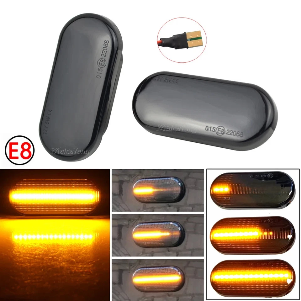 For SEAT Ibiza 6L Cordoba Toledo Leon MK1 MK2 LED Dynamic Side Marker Light New Foto 2 de 4