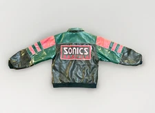 Vintage 90s Seattle SuperSonics Faux Leather Jacket, Mighty Mac Sports Men’s S