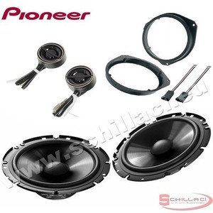 Fiat Punto Front Door speakers Pioneer car speakers 300W Fiat Punto Front Door speakers Pioneer car speakers 300W