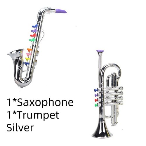 Professional Trumpet Kids with 4 Colored Keys Saxophone Trumpet Child Gift