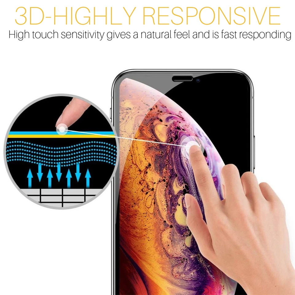 Wholesale Bulk Full Coverage Tempered Glass For iPhone 12 11 XR Screen Protector - Image 4 of 4