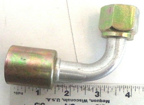 Gates 90-deg 12ACA-12FSX90 Hydraulic Hose Coupling, pn G45205-1212 - Picture 11 of 12