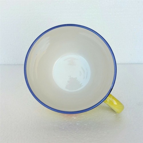 Tabletops Unlimited NEW Mug Cup & Saucer Set Flowers Hand Painted Large 16oz - Picture 7 of 10