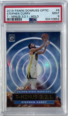 Stephen Curry 2019 Panini Donruss Optic T-Minus 3,2,1 Holo