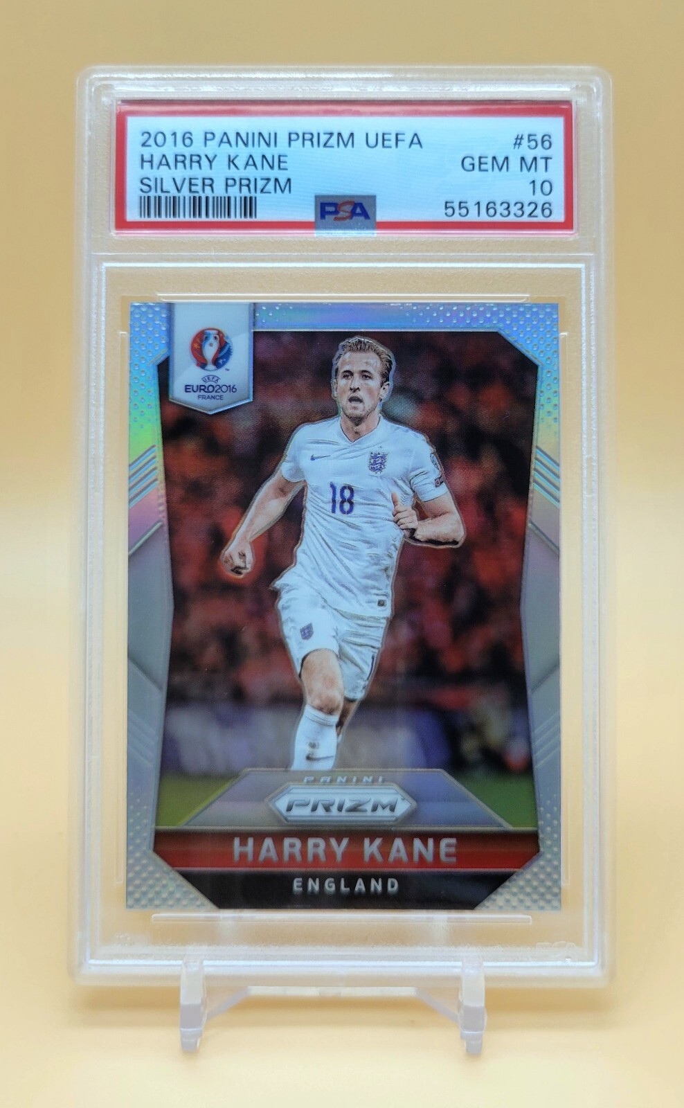 2016 Panini UEFA Harry Kane Silver Prizm #56 PSA 10 GEM MT 💎 🏴󠁧󠁢󠁥󠁮󠁧󠁿