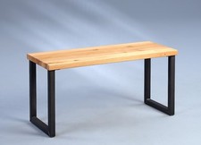 Sitzbank Bank - Riza 2 -  Wildeiche Massivholz geölt 80 x 40 cm