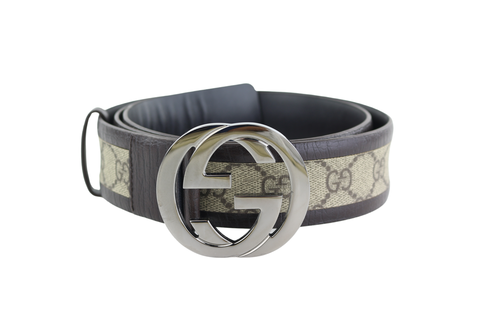 Gucci Supreme Monogram GG Belt with Interlocking Logo 95-image