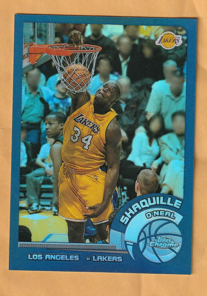 shaquille o'neal topps chrome 2002-03 refractor