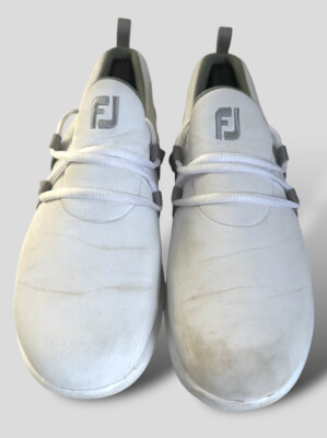 FootJoy FJ Leisure Women's Size 9m Slip-on Spikeless Golf Shoes White Gray  92917