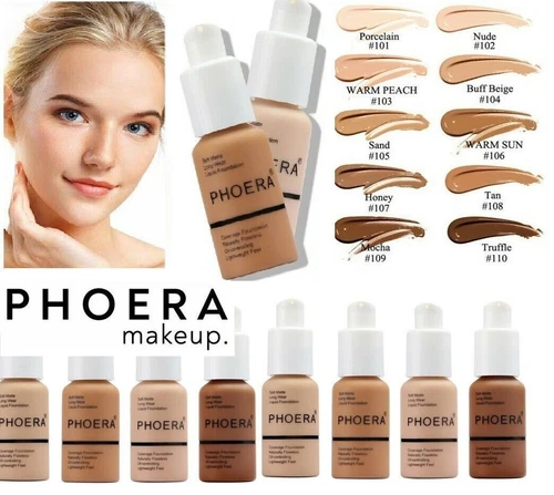 PHOERA® Liquid Matte Flawless Long Lasting Full Coverage Foundation Concealer UK