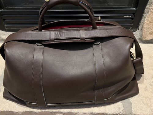 Coach leather weekender/carry on bag - Picture 2 of 10