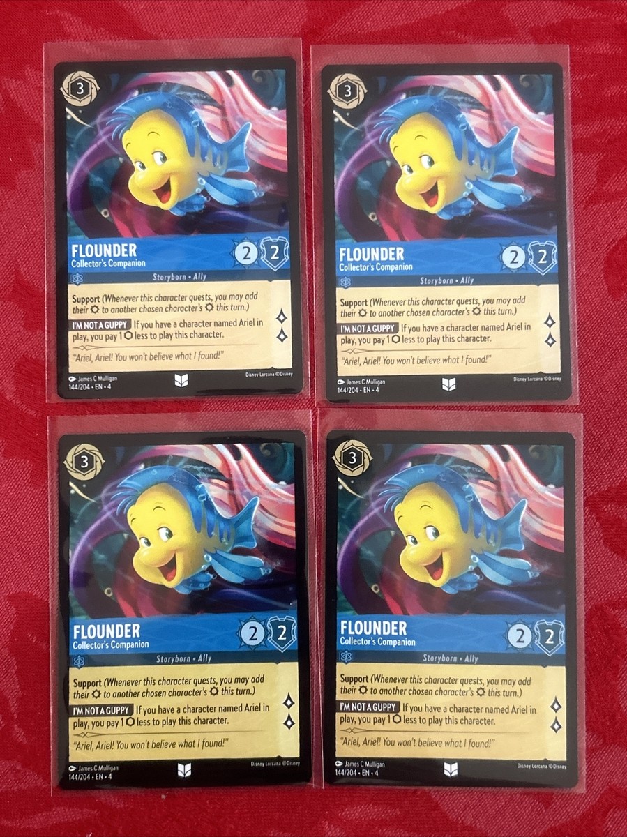 4x Disney Lorcana: Ursula's Return - Flounder Collector's