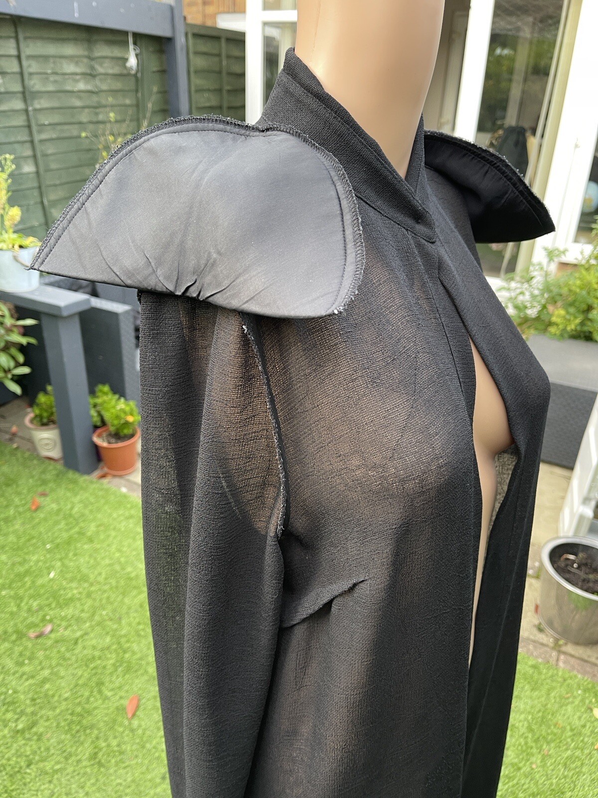 Decisions Basic Long Black Jacket With Buttoned C… - image 10