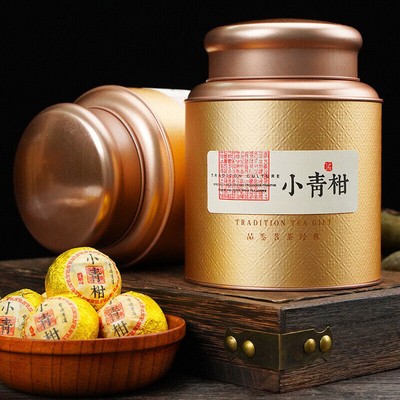 Pu'er Tea Ripe Tea Xiao Qing Guan 勐海普洱+新会青柑 普洱茶熟茶小青柑新会陈皮柑中 礼盒装250g