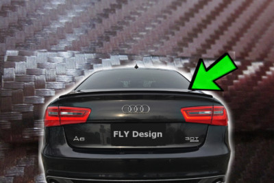 Passend für AUDI A6 C5 s6 rs6 tuning carbon karbon spoiler heckspoiler hecklippe