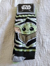 Star Wars Mandalorian Grogu The Child Novelty Crew Socks SZ 6-12 NEW