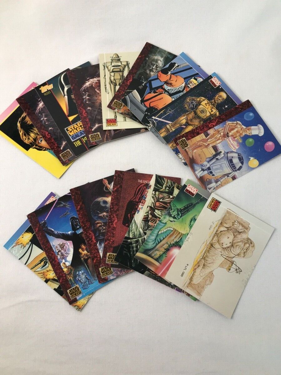 Star Wars Topps collector cards, 16 cards, 90s | eBay Star Wars Topps collector cards, 16 cards, 90s | eBay