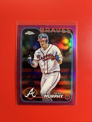 SEAN MURPHY 2024 Topps Chrome Baseball Braves Pink Refractor Card #255