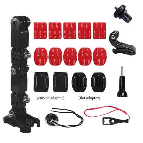 Motorcycle Helmet Mount Adapter Accessories Set for Mobius Maxi/1S Action Camera