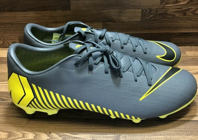 New Nike Mercurial Vapor 12 Academy FG/MG Grey Yellow Size 11 SZ 11 AH7375-070 | eBay