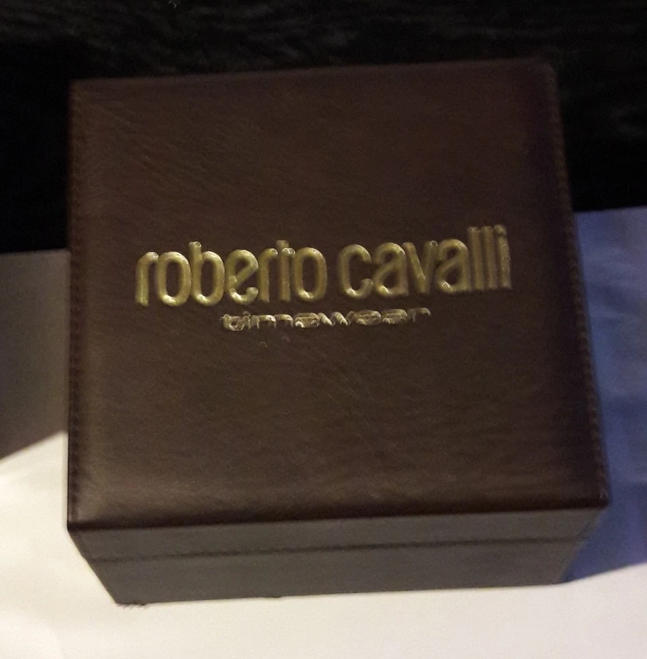Reloj pulsera para mujer Roberto Cavalli cola de cocodrilo R7253270015 esfera plateada puño Foto 3 de 4