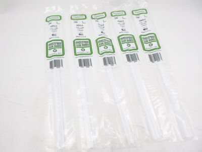 5Pks Evergreen Scale Models 296 Styrene Angle 3/16'' (.188) (4.8mm)x 14'' 3 Pcs