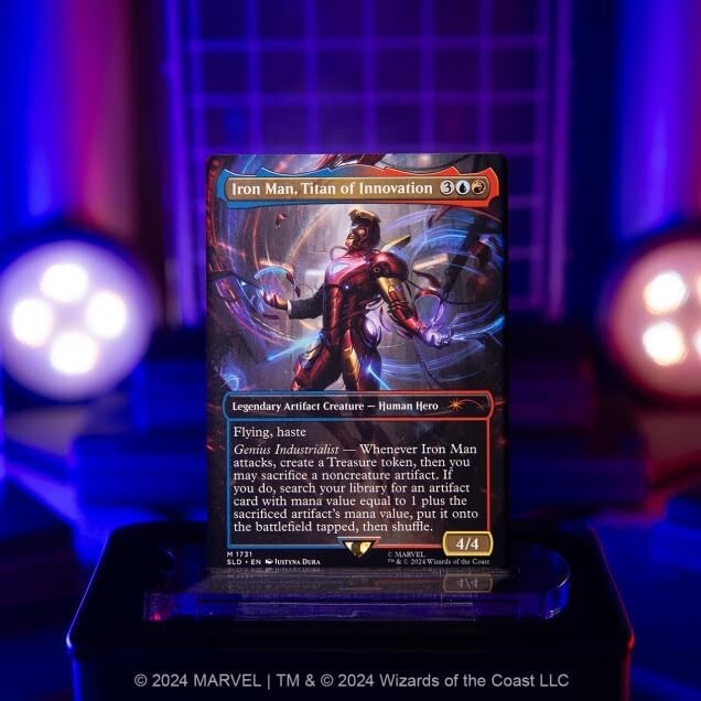 Magic the Gathering Secret Lair x Marvel's Iron Man Rainbow Foil