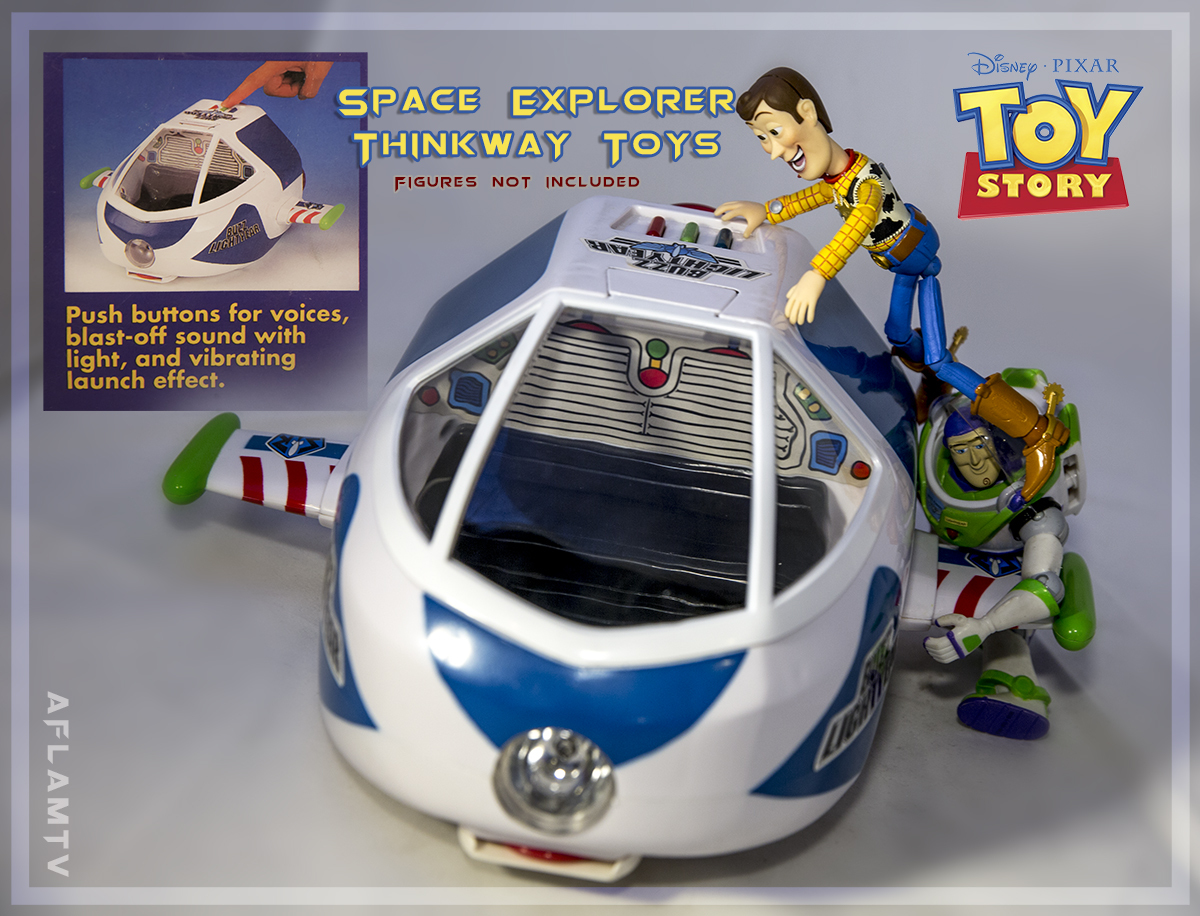 Toy Story Buzz Lightyear SPACE EXPLORER voice Spaceship Disney Thinkway Toys