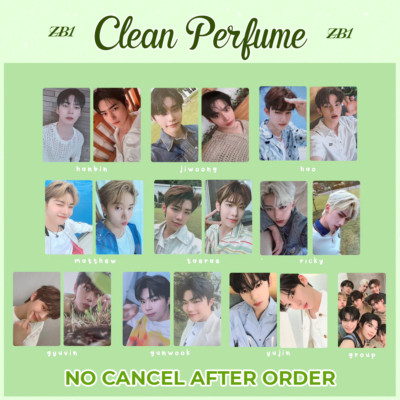 ZB1 ZEROBASEONE x CLEAN PERFUME PHOTOCARD OFFICIAL HAOMATTHEW