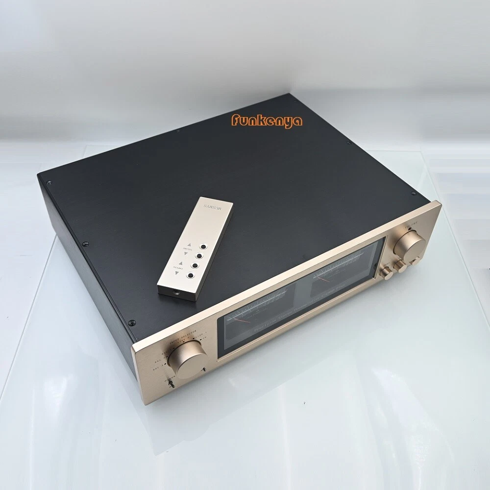 Reference C2860 Plus Hi-End HiFi VU Meter Preamplifier Home Audio