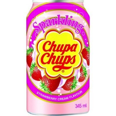 Chupa Chups Sparkling Strawberry Cream 345ml