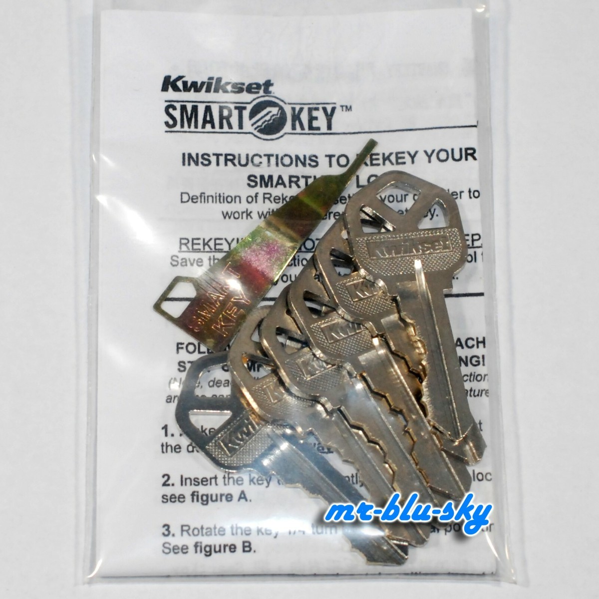 Kwikset Smart Key Rekey Kit ~ Rekey Tool ~ 6 Keys ~ With