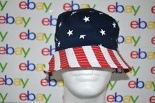 The Children's Place American Stars  Stripes Bucket Hat Youth L/G-XL/TG 8 NWT