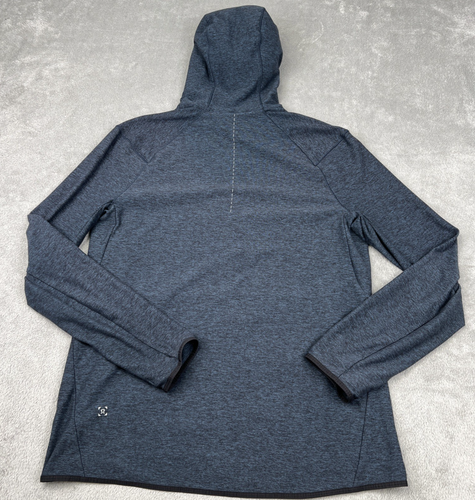 Lululemon Surge Warm Felpa con Cappuccio Uomo Grande Full Zip Blu Allenamento Atletico - Foto 8 di 13