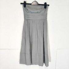 J Crew Womens Dress Grey Size UK 4 Petite 100% Silk Evening Event Occasion