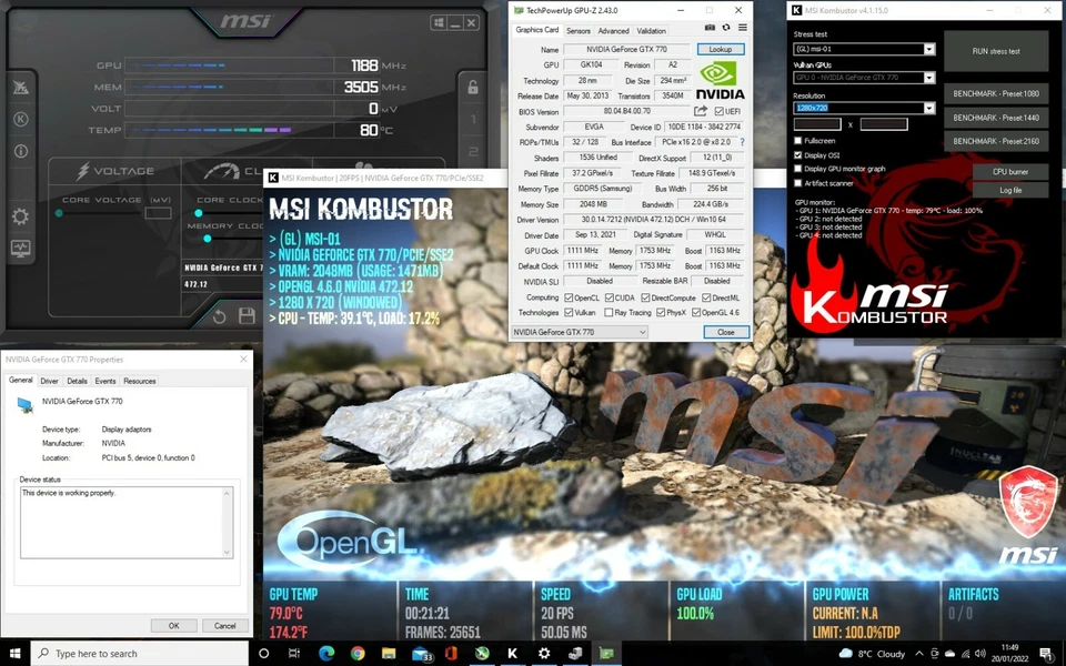Fast & Great EVGA Nvidia GeForce GTX 770 2gb GPU Graphics Video Gaming Card - Image 2 of 4